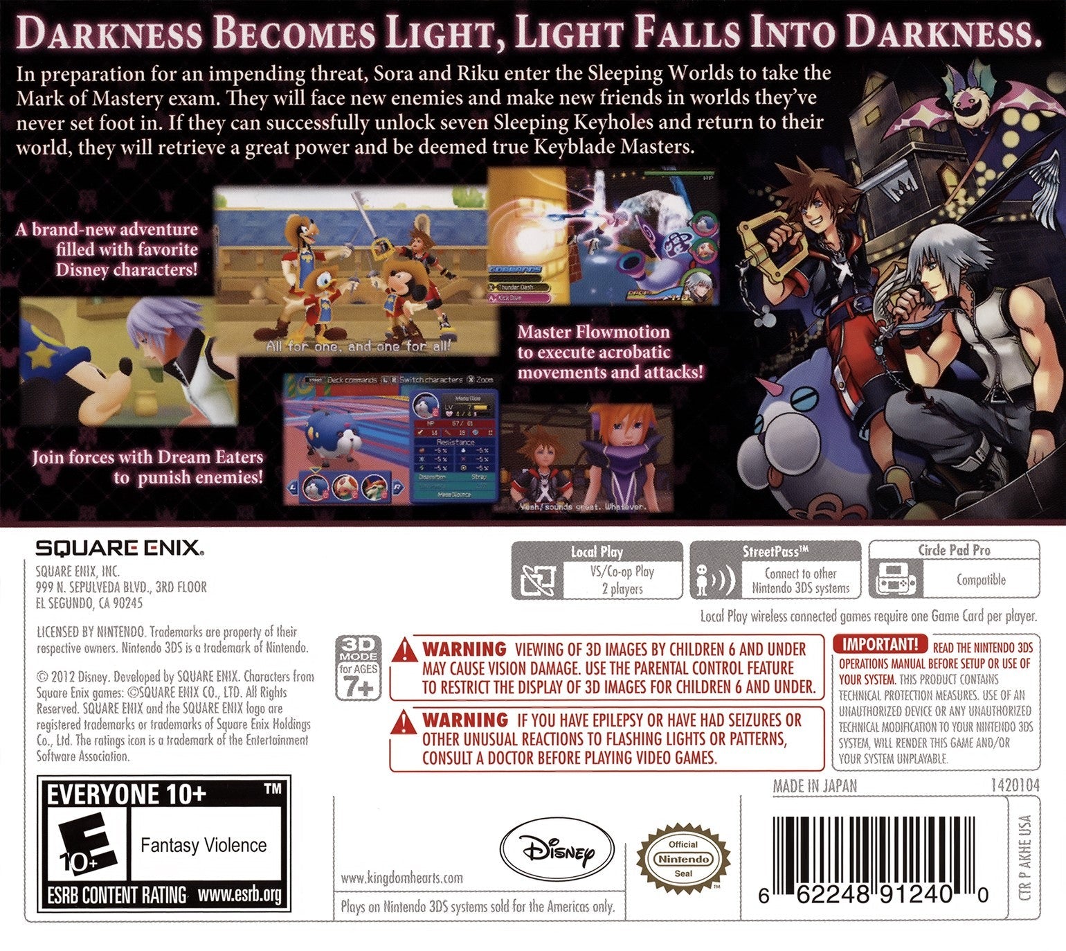 Kingdom Hearts 3D Dream Drop Distance