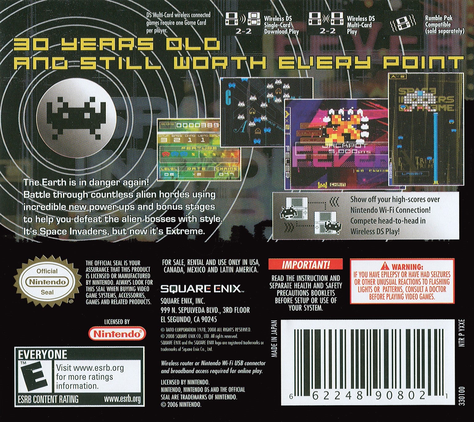 Space Invaders Extreme DS - Video Game - Used - CaveGamers - Image 2