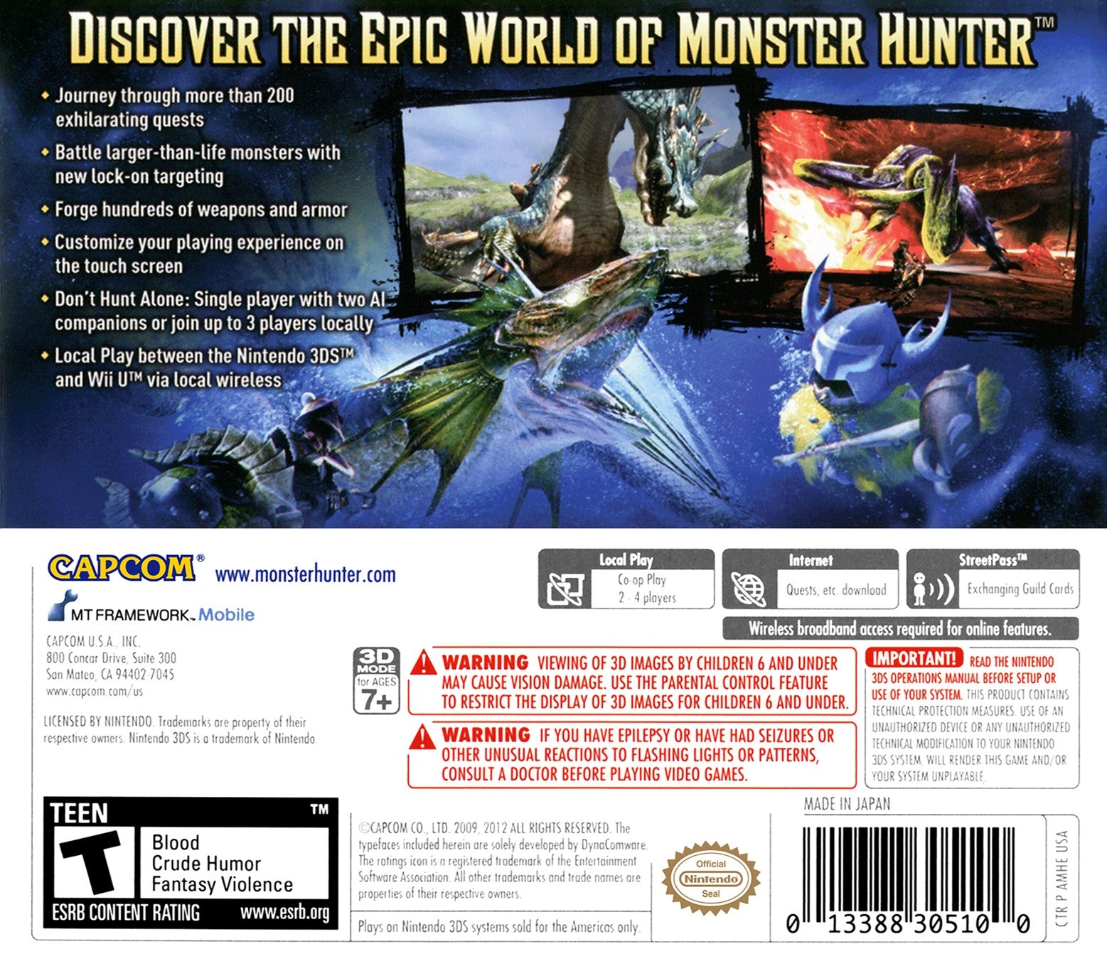 Monster Hunter 3 Ultimate 3DS - Video Game - Used - CaveGamers - Image 2