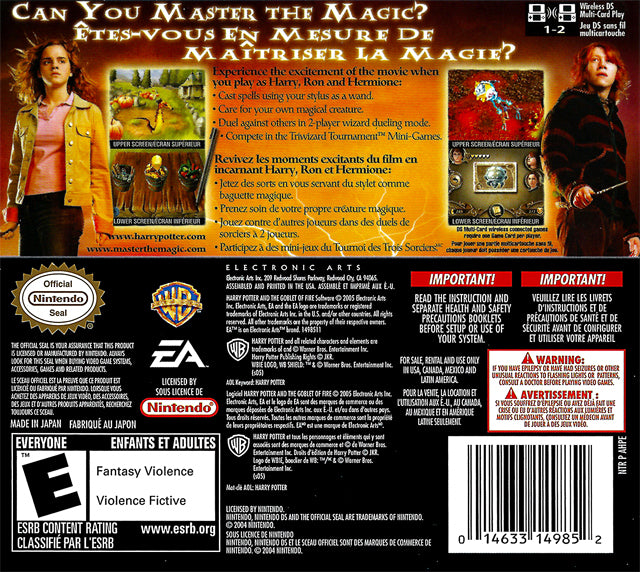 Harry Potter and the Goblet of Fire DS - Video Game - Used - CaveGamers - Image 2