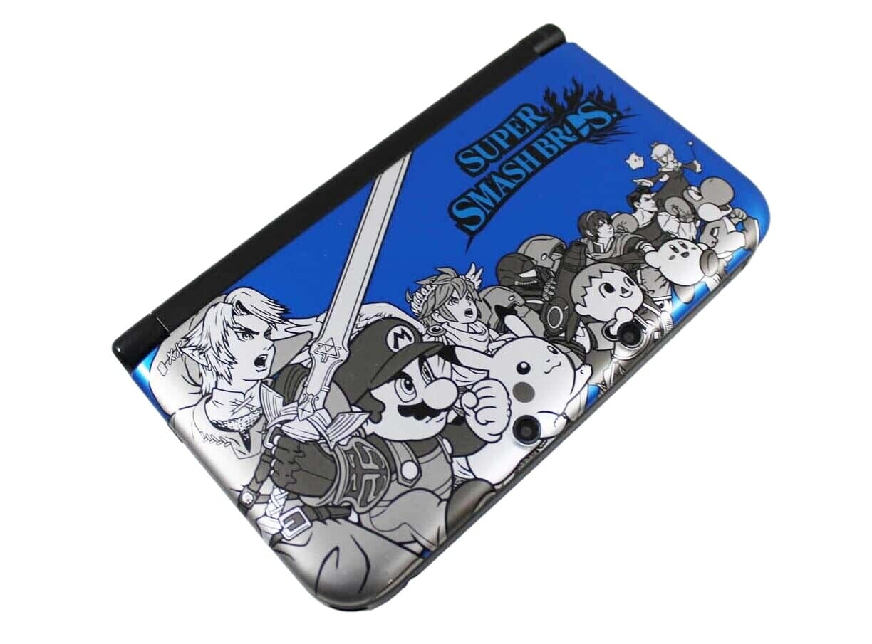 Nintendo 3DS XL - Super Smash Bros Limited Edition Blue - Video Game System - Used - CaveGamers