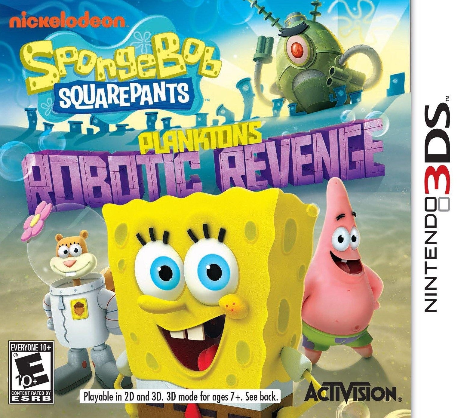 SpongeBob SquarePants: Plankton's Robotic Revenge 3DS - Video Game - Used - CaveGamers
