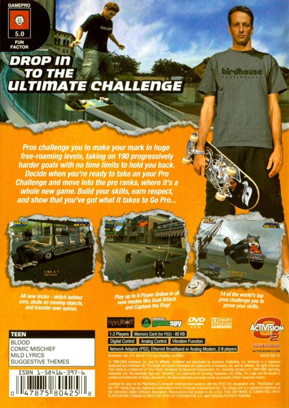 Tony Hawk's Pro Skater 4 PS2 - Video Game - Used - CaveGamers - Image 2