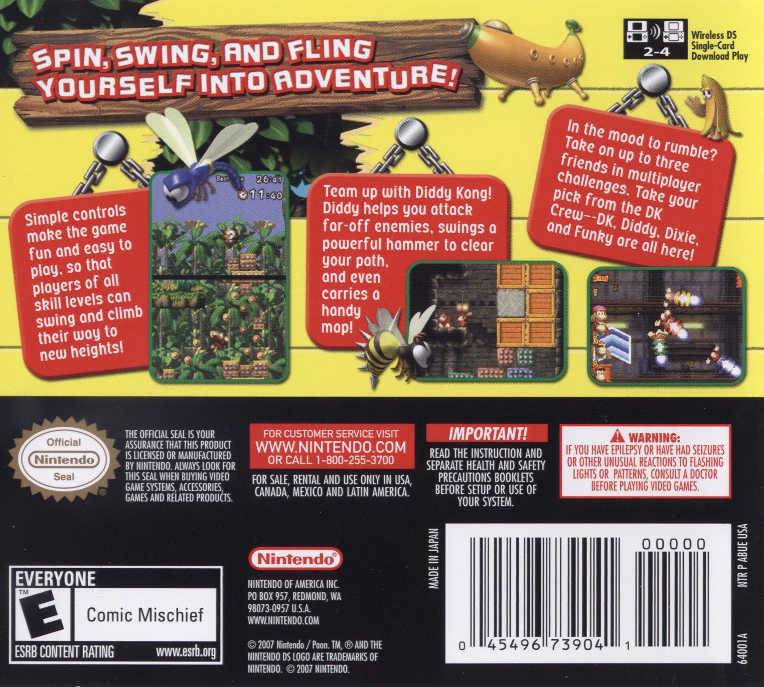 DK Jungle Climber DS - Video Game - Used - CaveGamers - Image 2