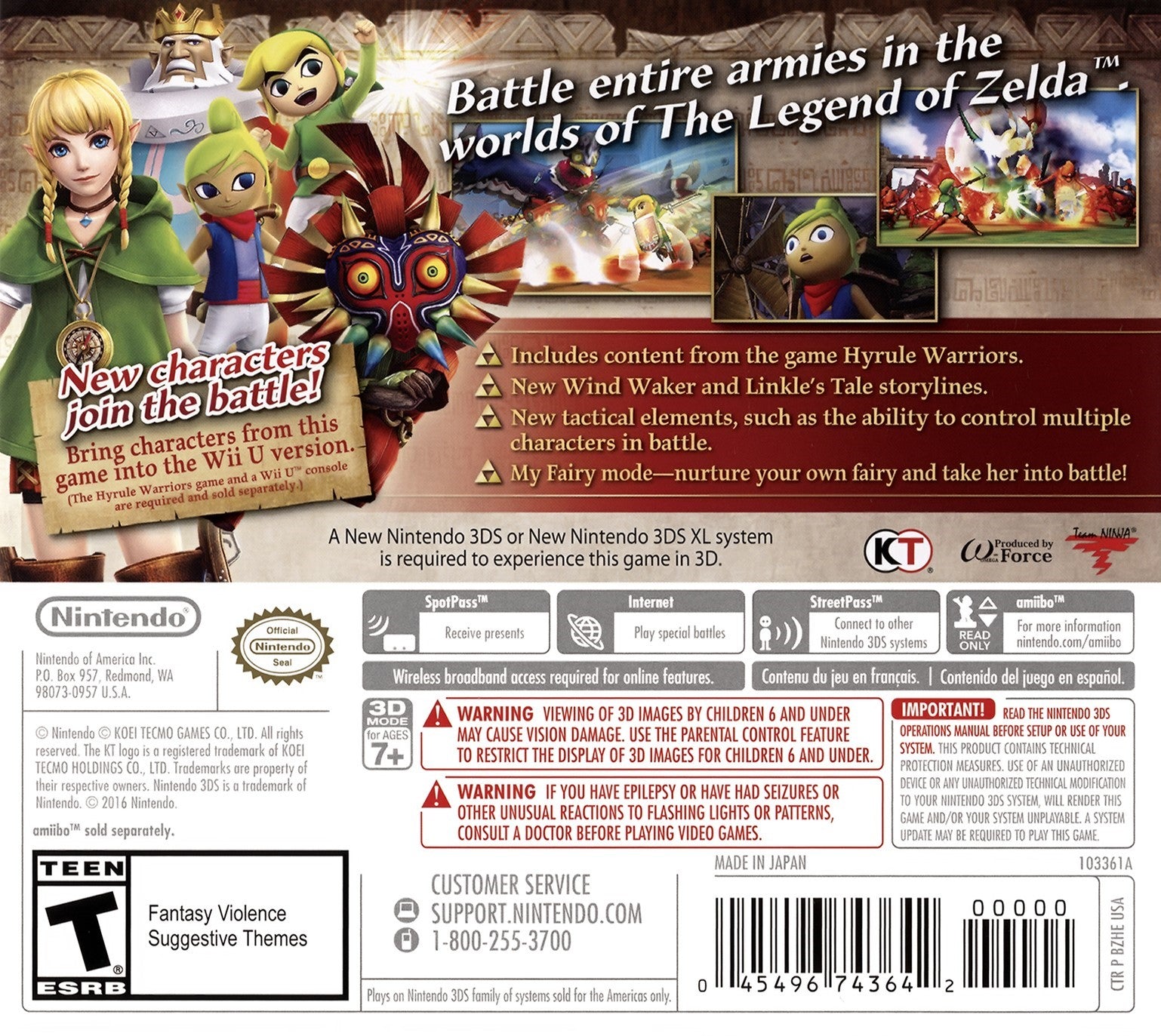 Hyrule Warriors: Legends 3DS - Video Game - Used - CaveGamers - Image 2