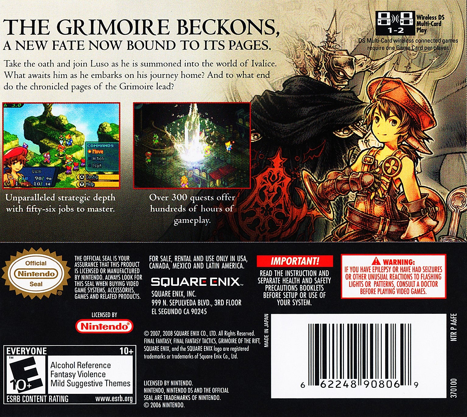 Final Fantasy Tactics A2: Grimoire of the Rift DS - Video Game - Used - CaveGamers - Image 2