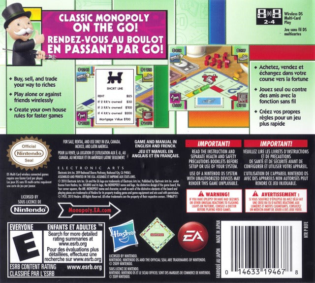 Monopoly DS - Video Game - Used - CaveGamers - Image 2
