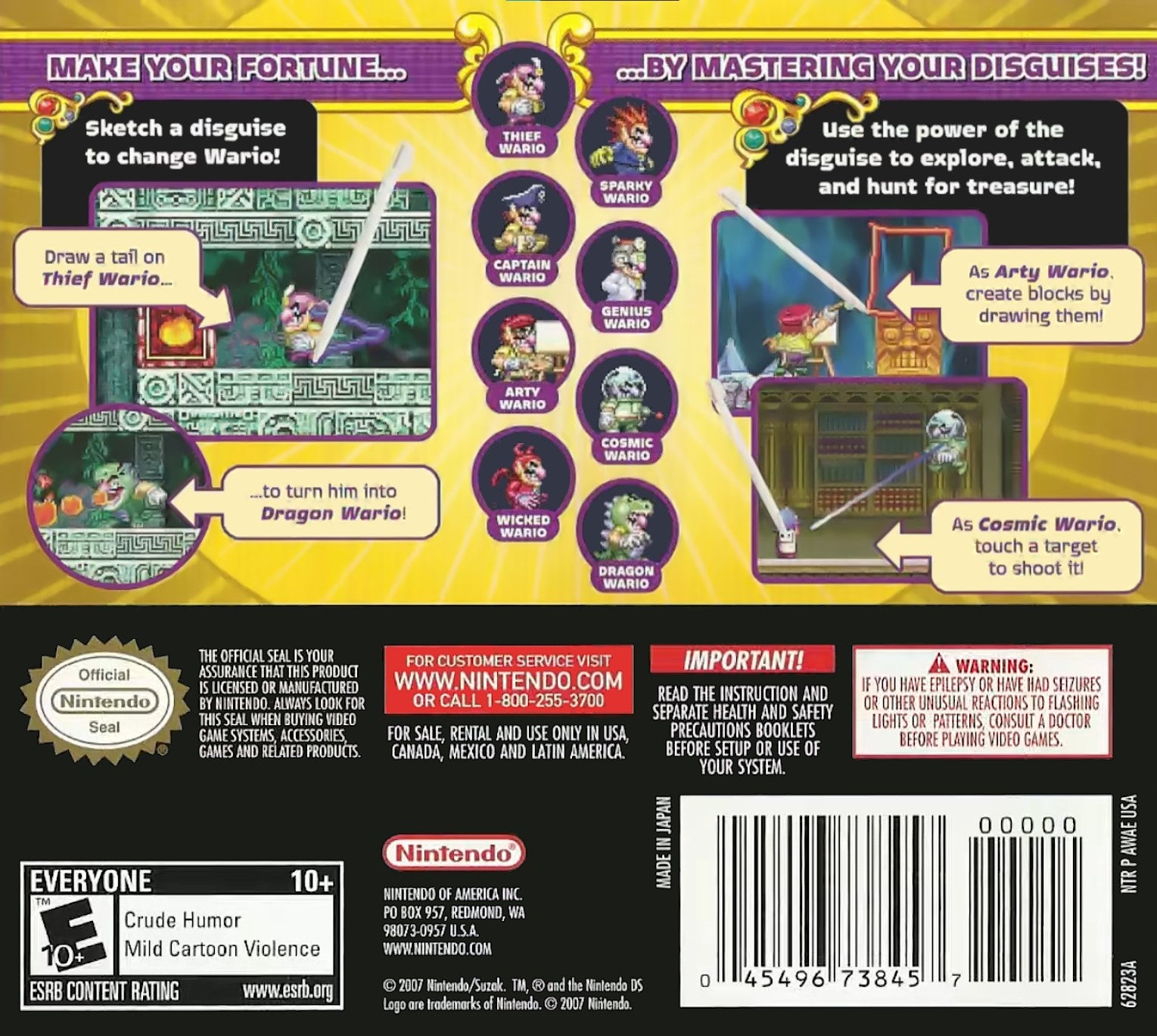 Wario: Master of Disguise DS - Video Game - Used - CaveGamers - Image 2