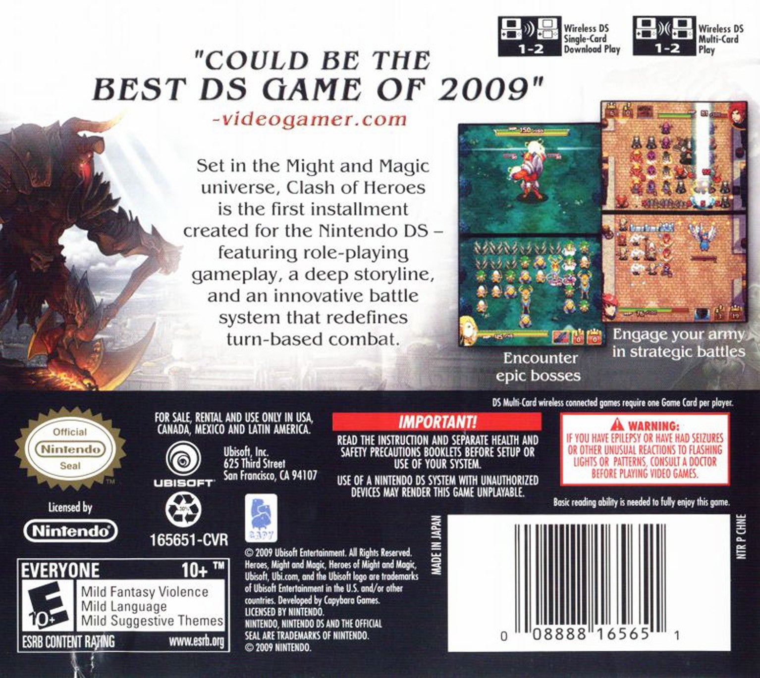 Might & Magic: Clash of Heroes DS - Video Game - Used - CaveGamers - Image 2