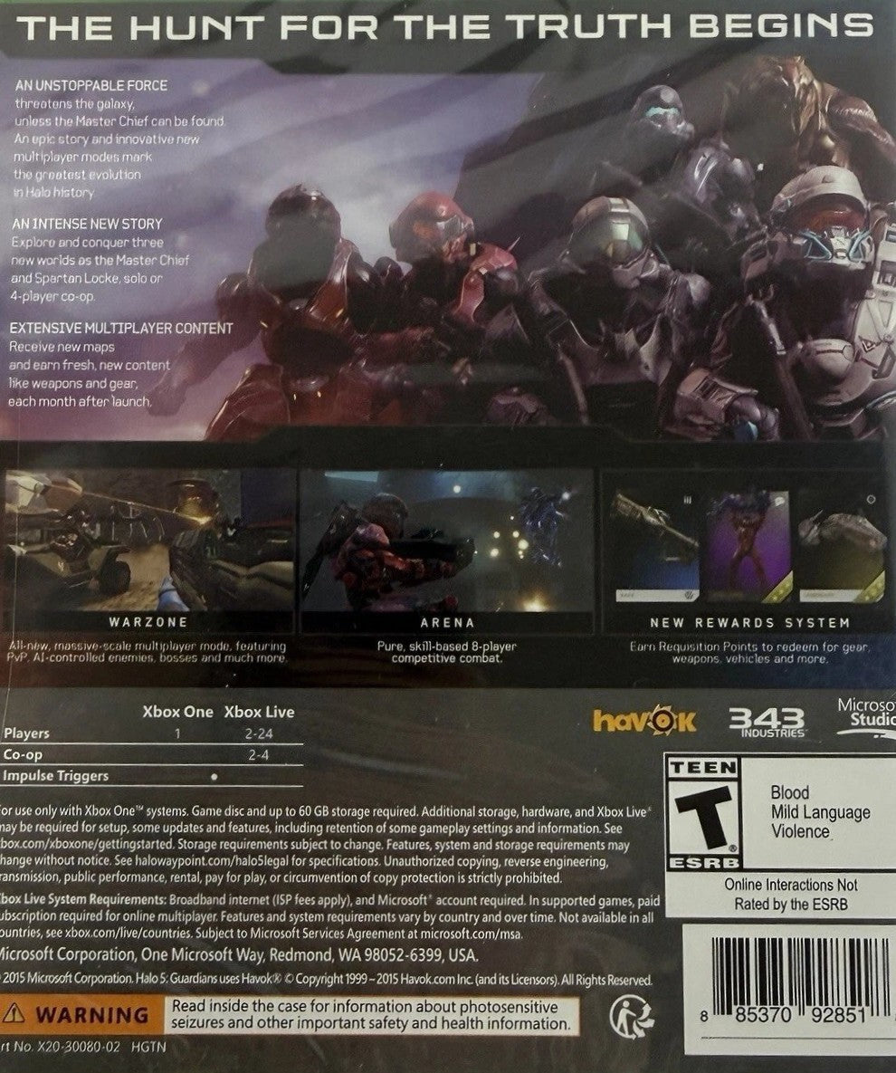 Halo 5: Guardians Xbox One - Video Game - Used - CaveGamers - Image 2