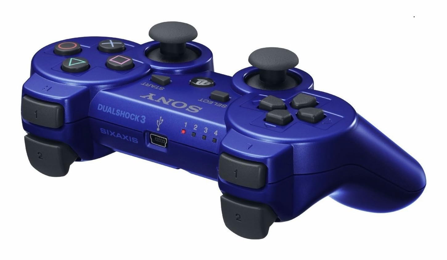 PlayStation 3 Dualshock 3 Wireless Controller - Blue PS3 - Video Game Accessory - Used - CaveGamers - Image 2