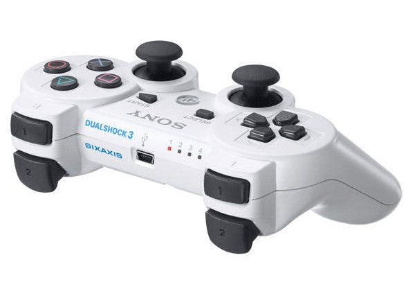 PlayStation 3 Dualshock 3 Wireless Controller - White PS3 - Video Game Accessory - Used - CaveGamers - Image 2