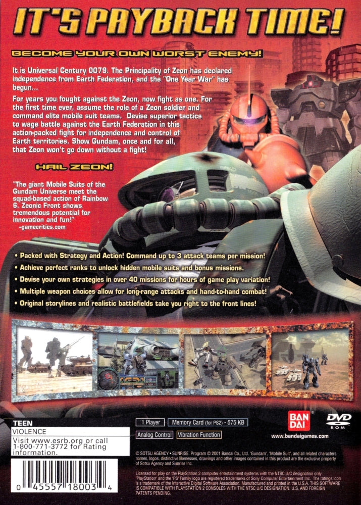 Mobile Suit Gundam: Zeonic Front