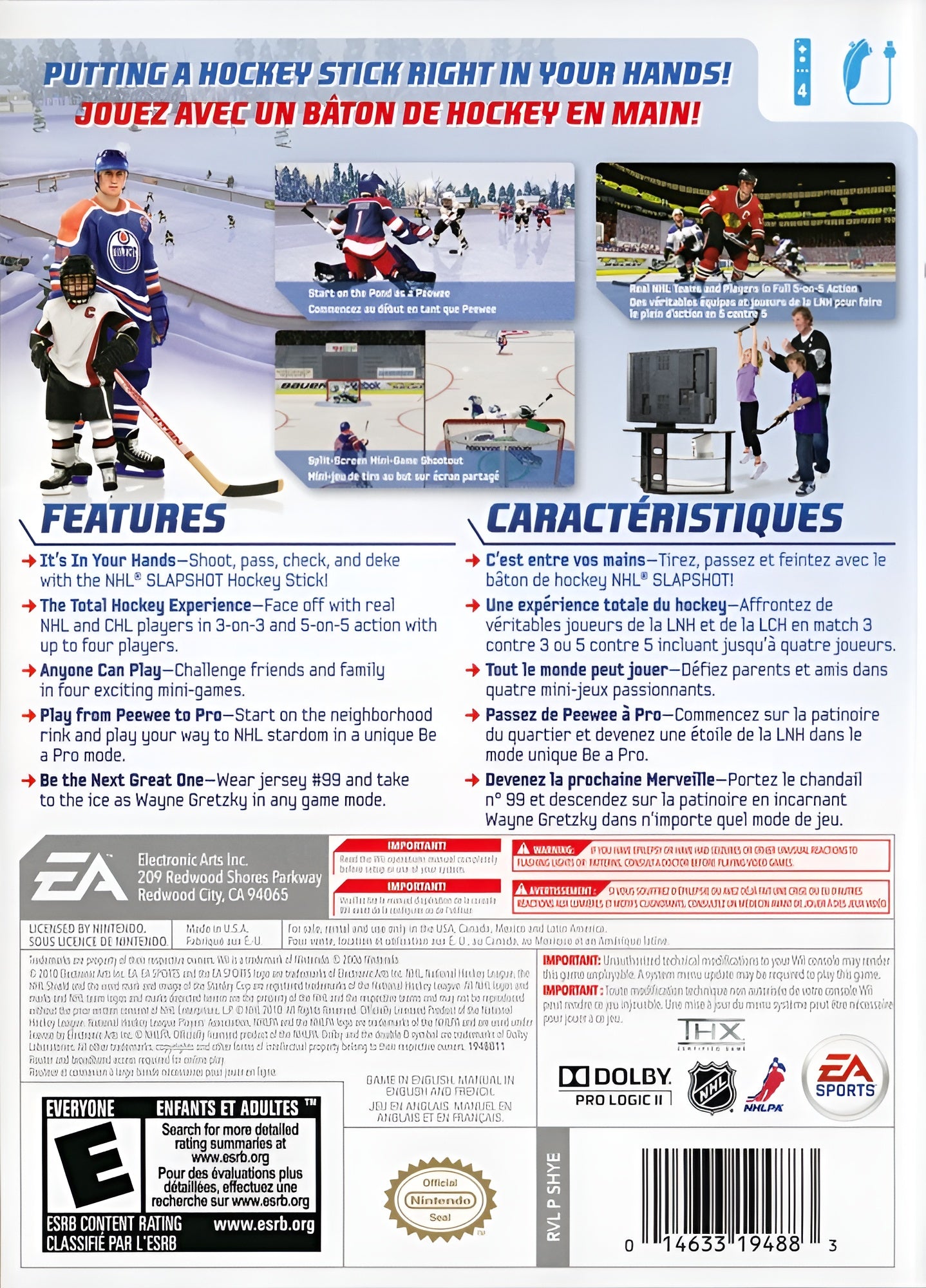 NHL Slapshot Wii - Video Game - Used - CaveGamers - Image 2