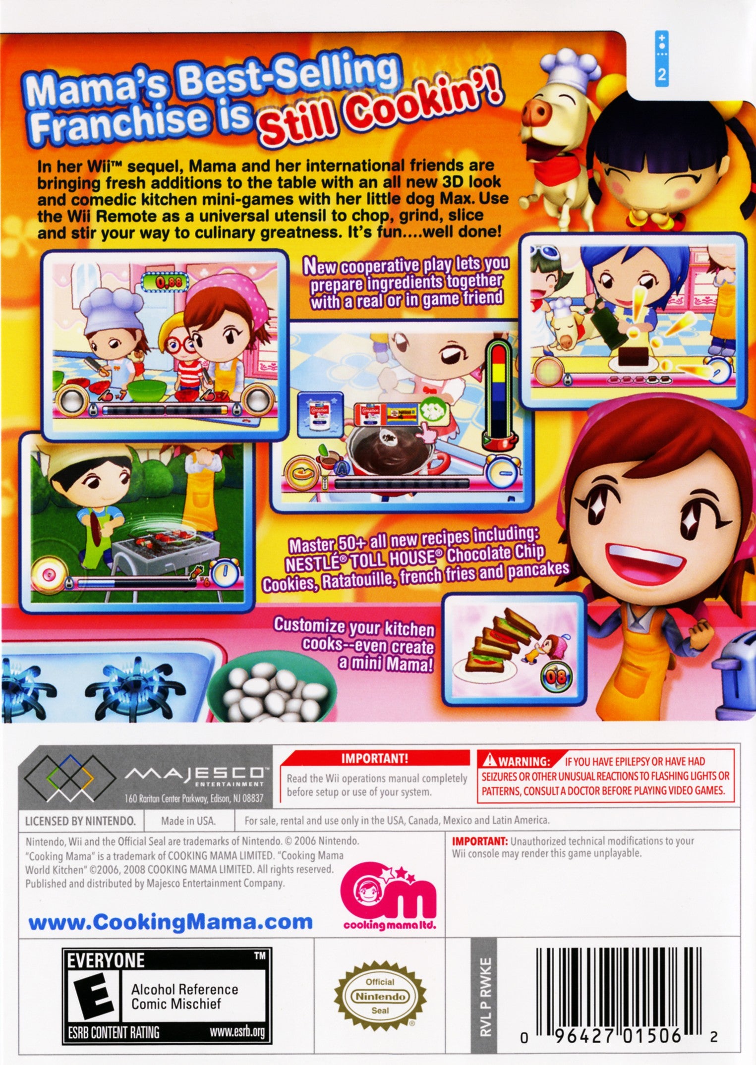 Cooking Mama World Kitchen Wii - Video Game - Used - CaveGamers - Image 2