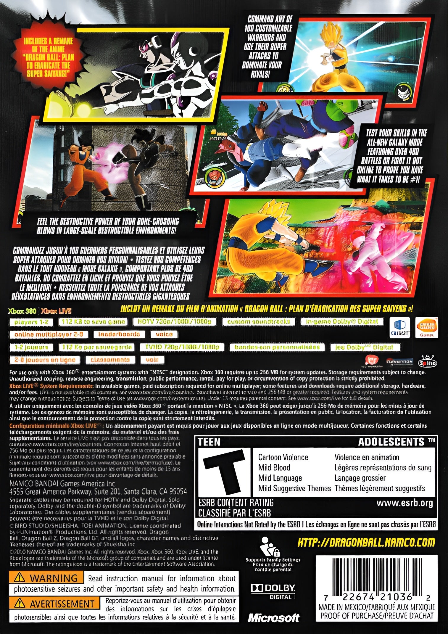 Dragon Ball: Raging Blast 2 Xbox 360 - Video Game - Used - CaveGamers - Image 2