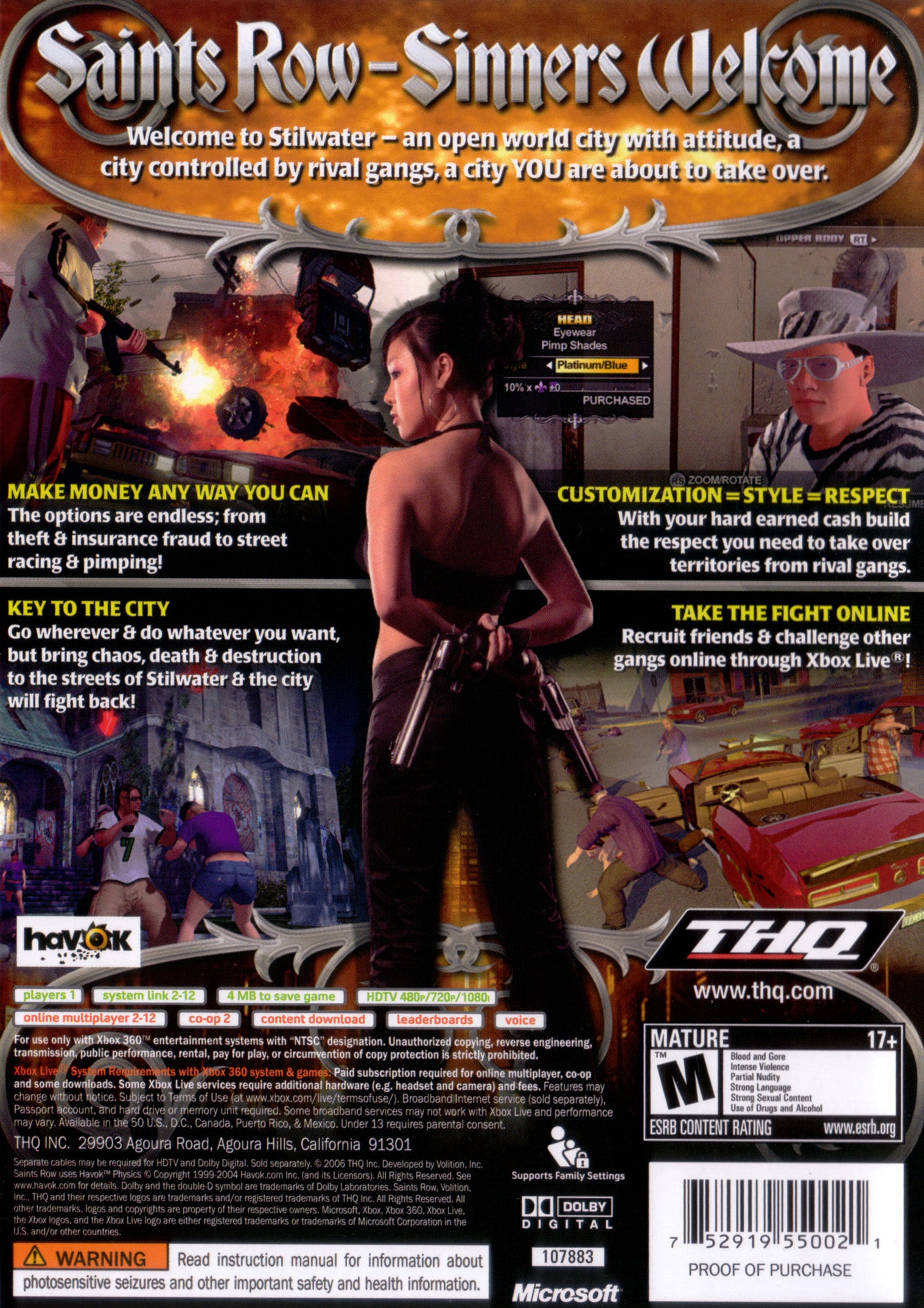 Saints Row Xbox 360 - Video Game - Used - CaveGamers - Image 2