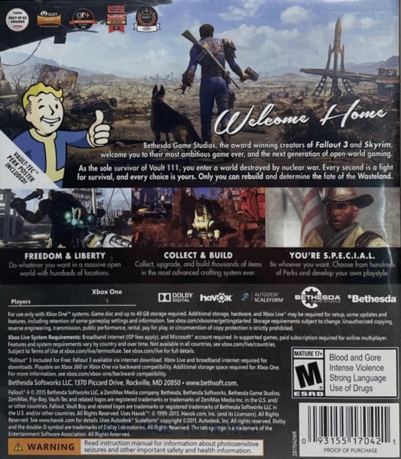 Fallout 4 Xbox One - Video Game - Used - CaveGamers - Image 2