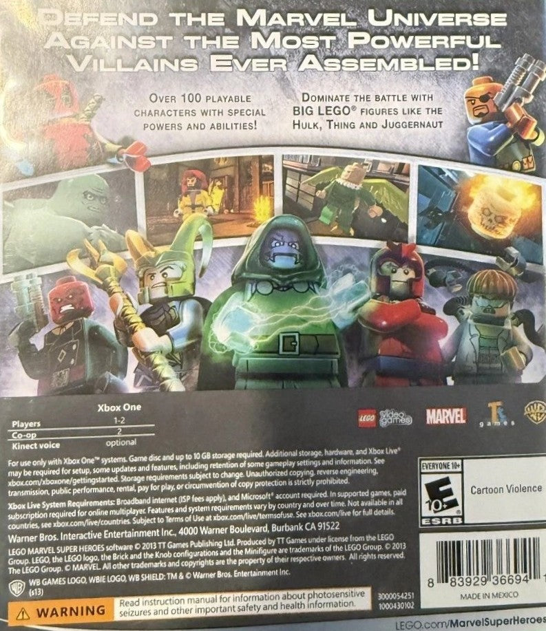 LEGO Marvel Super Heroes Xbox One - Video Game - Used - CaveGamers - Image 2