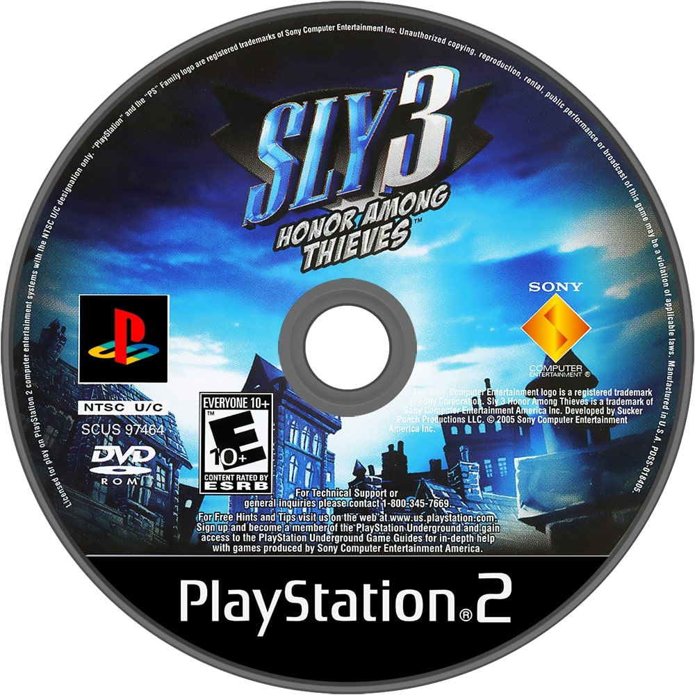 Sly 3 Honor Among Thieves PS2 - Video Game - Used - CaveGamers - Image 3
