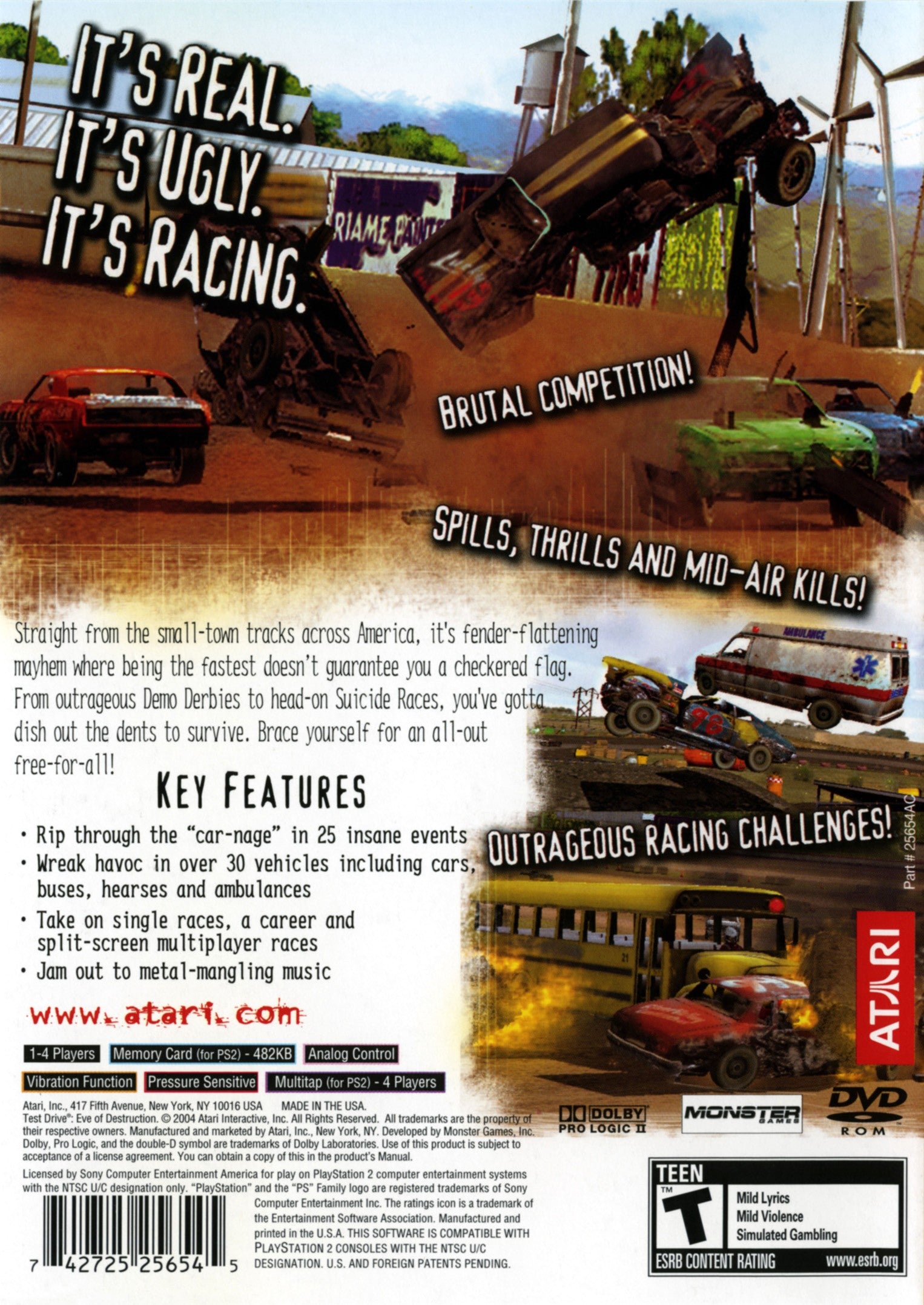 Test Drive: Eve Of Destruction PS2 - Video Game - Used - CaveGamers - Image 2