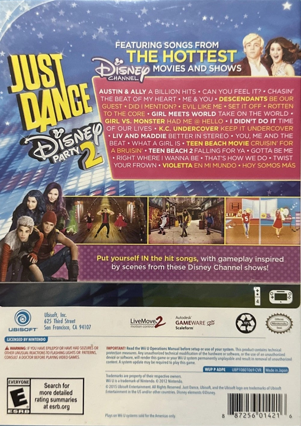 Just Dance Disney Party 2 Wii U - Video Game - Used - CaveGamers - Image 2