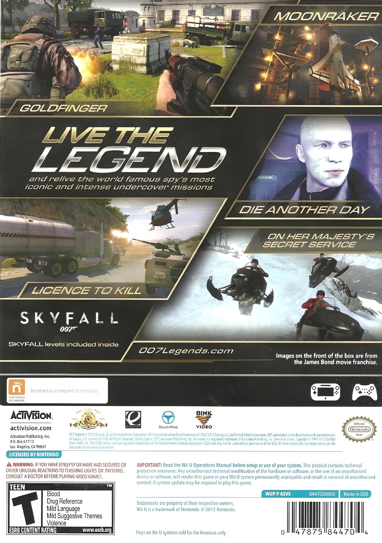 007 Legends Wii U - Video Game - Used - CaveGamers - Image 2