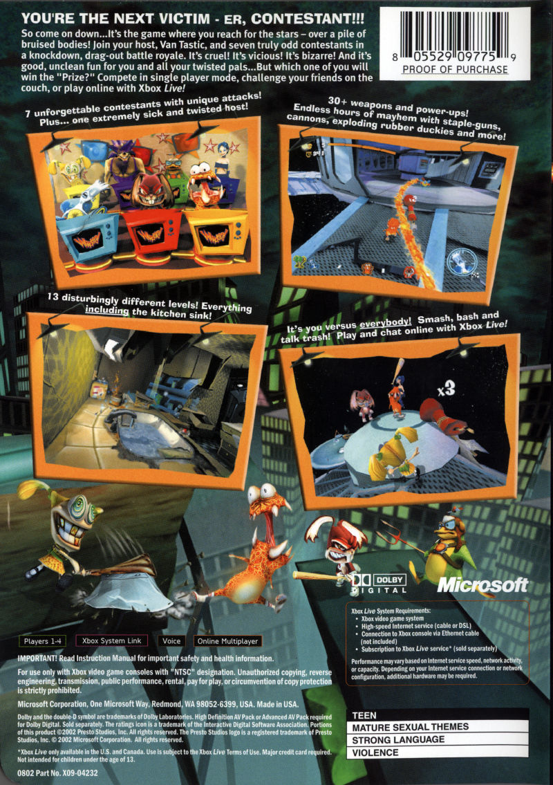 Whacked! Xbox - Video Game - Used - CaveGamers - Image 2