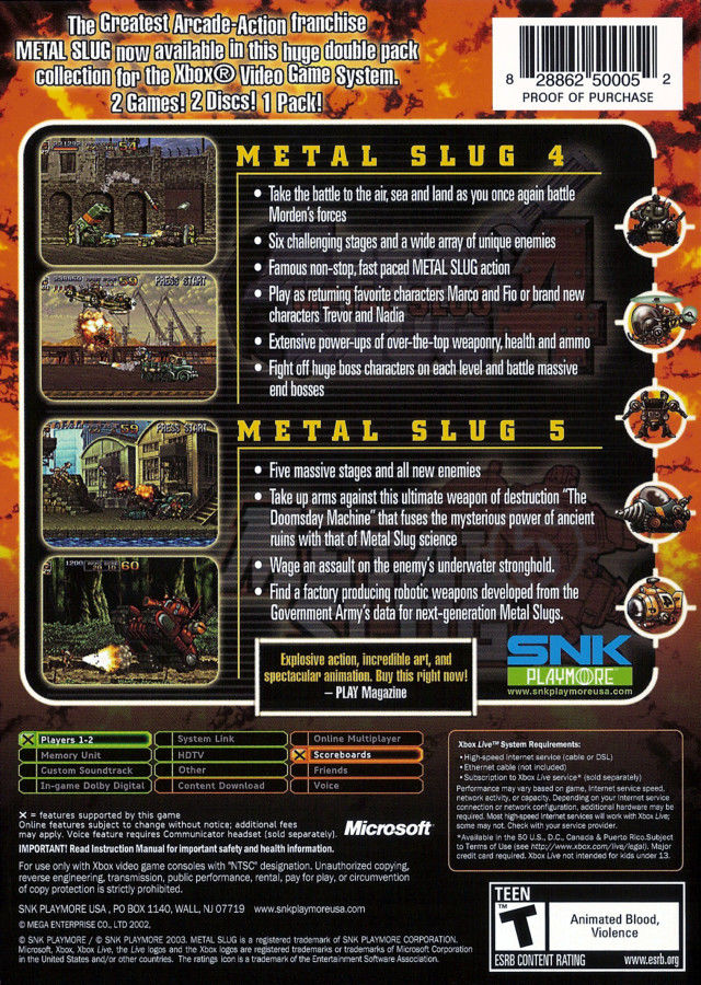 Metal Slug 4 & 5 [2 discs]