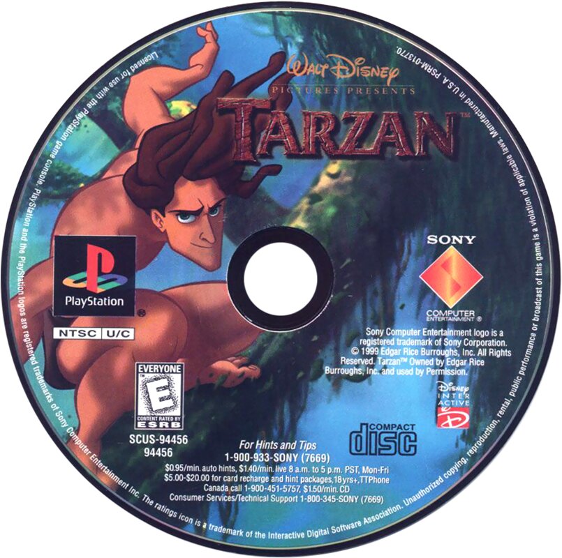 Tarzan Playstation - Video Game - Used - CaveGamers - Image 3