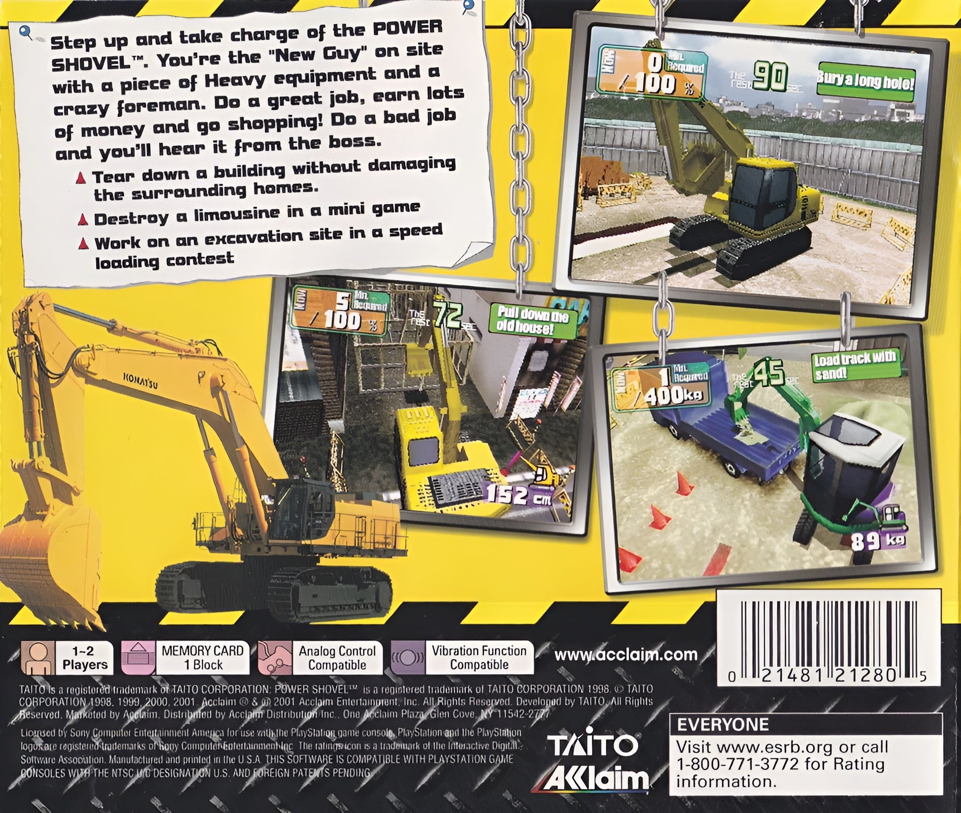 Power Shovel Playstation - Video Game - Used - CaveGamers - Image 2