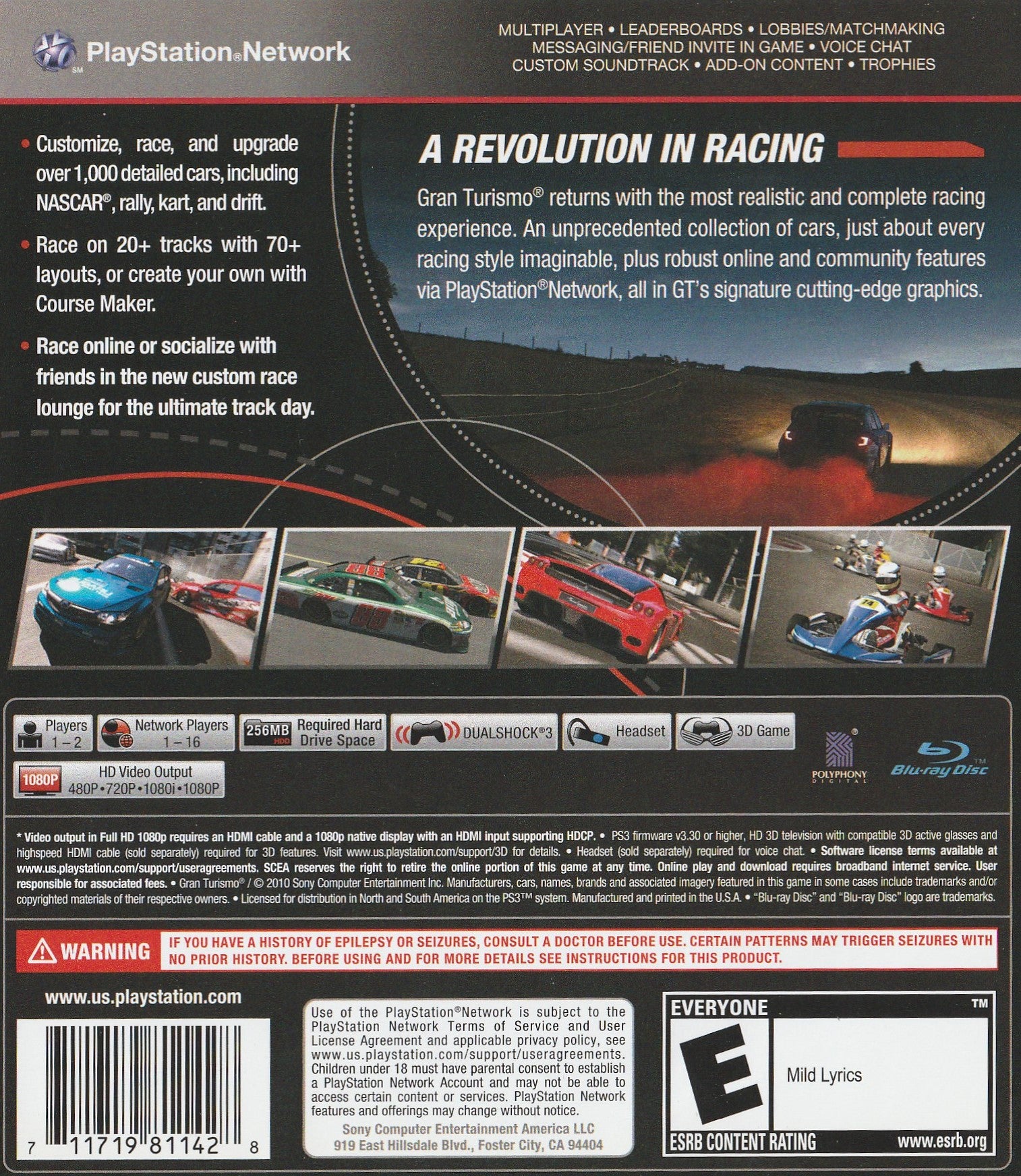 Gran Turismo 5 PS3 - Video Game - Used - CaveGamers - Image 2