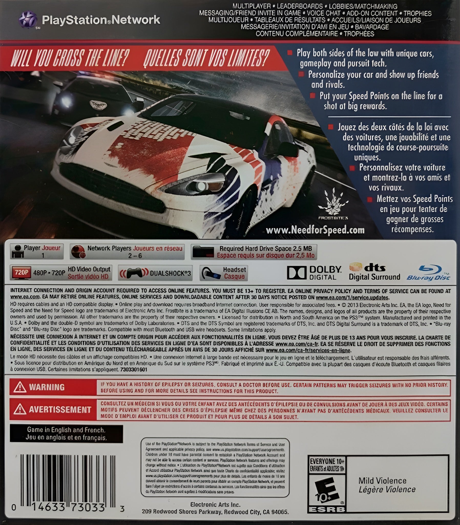 Need for Speed Rivals PS3 - Video Game - Used - CaveGamers - Image 2