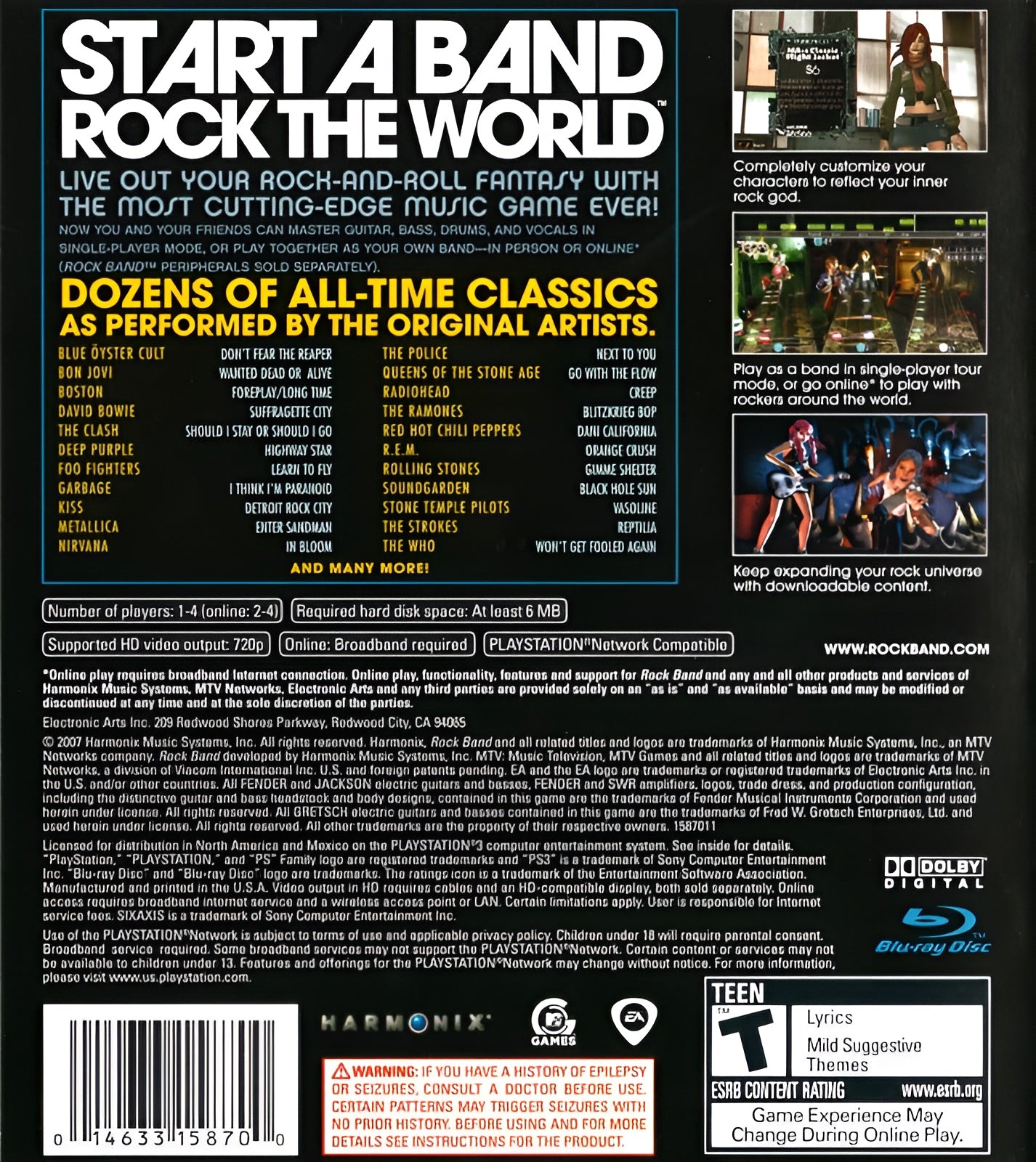 Rock Band PS3 - Video Game - Used - CaveGamers - Image 2