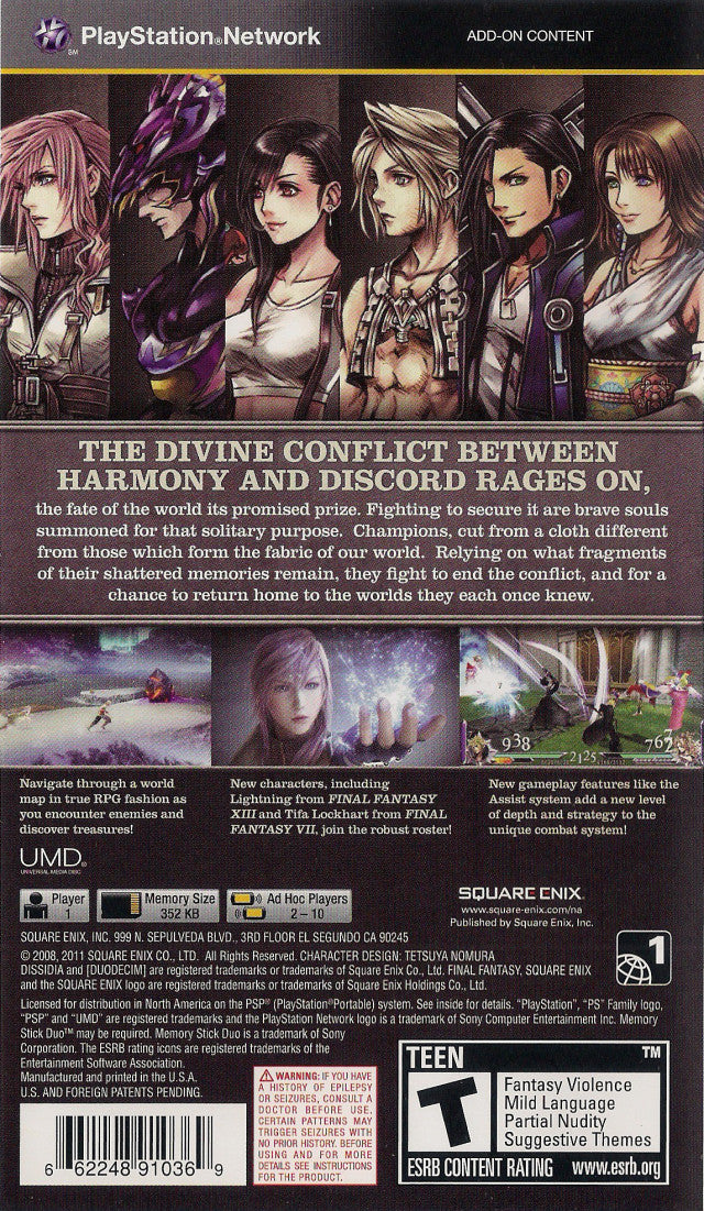 Dissidia 012 [duodecim] Final Fantasy