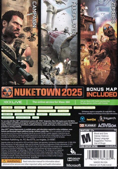 Call of Duty Black Ops II Xbox 360 - Video Game - Used - CaveGamers - Image 2