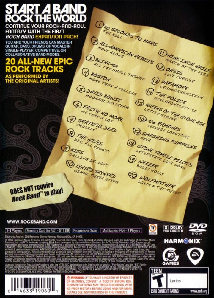 Rock Band Track Pack: Vol. 1