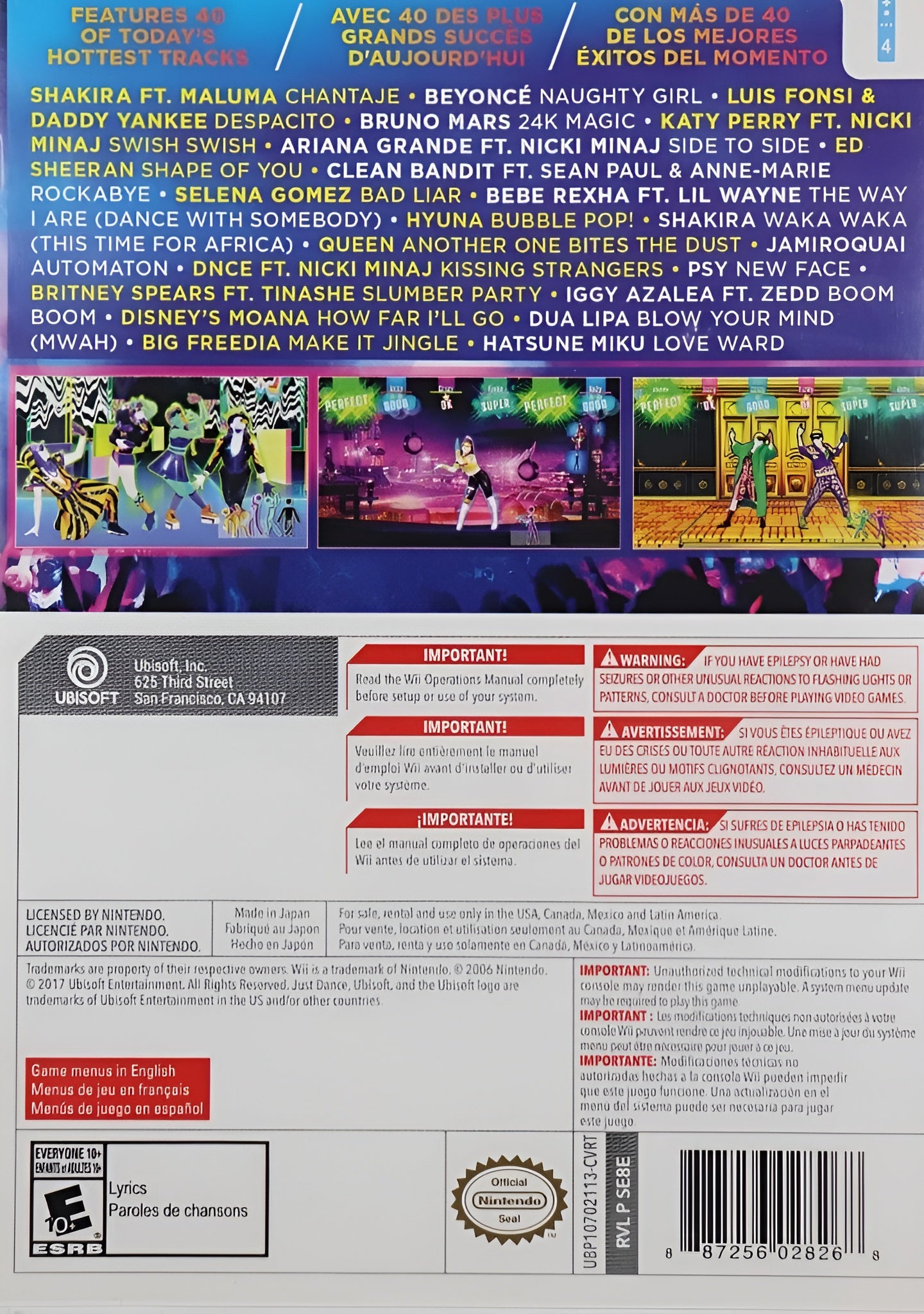 Just Dance 2018 Wii - Video Game - Used - CaveGamers - Image 2