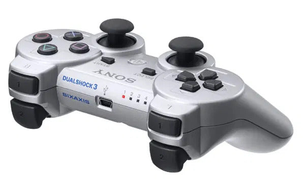 PlayStation 3 Dualshock 3 Wireless Controller - Silver PS3 - Video Game Accessory - Used - CaveGamers - Image 2