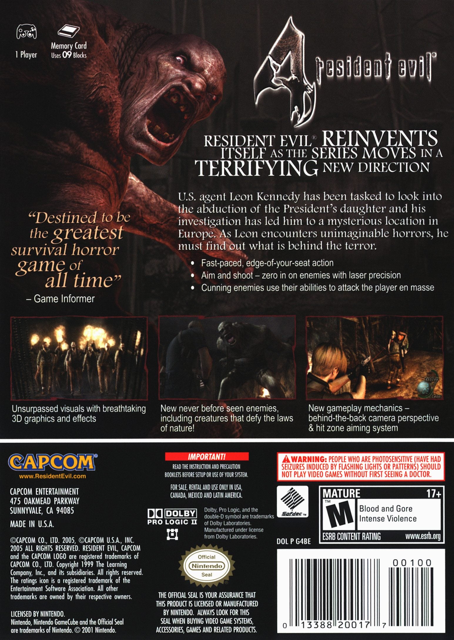 Resident Evil 4 [2 Discs] GameCube - Video Game - Used - CaveGamers - Image 2