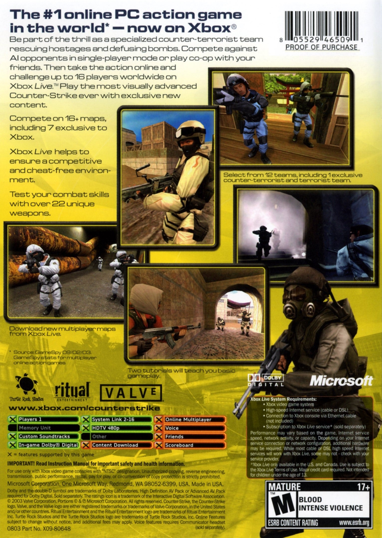 Counter Strike Xbox - Video Game - Used - CaveGamers - Image 2