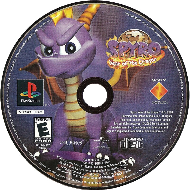 Spyro: Year of the Dragon Playstation - Video Game - Used - CaveGamers - Image 3
