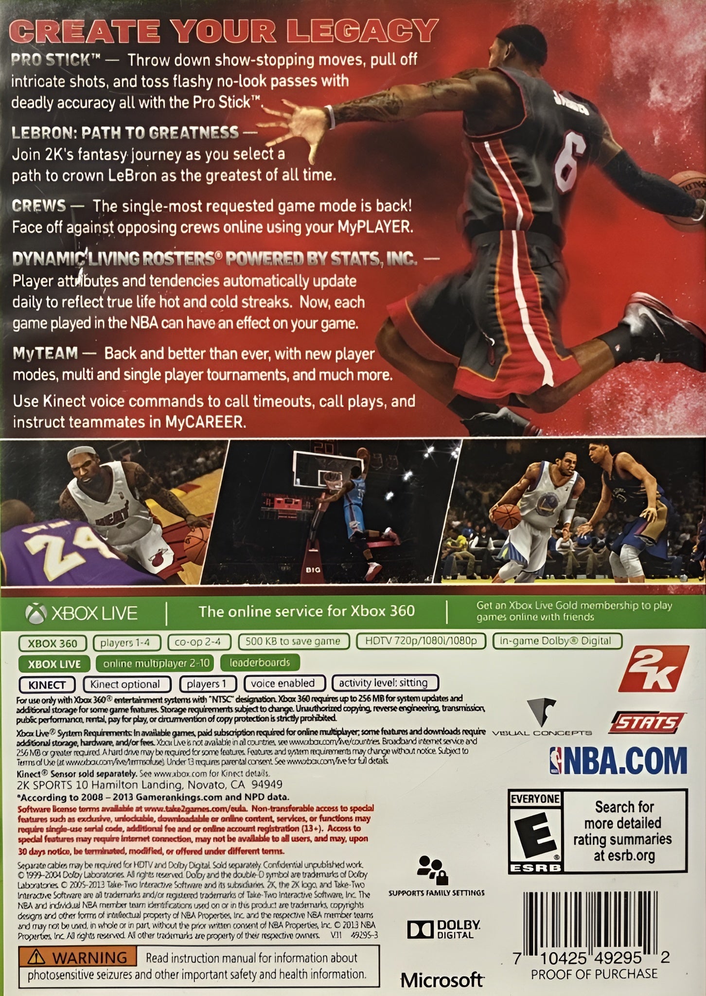 NBA 2K14 Xbox 360 - Video Game - Used - CaveGamers - Image 2