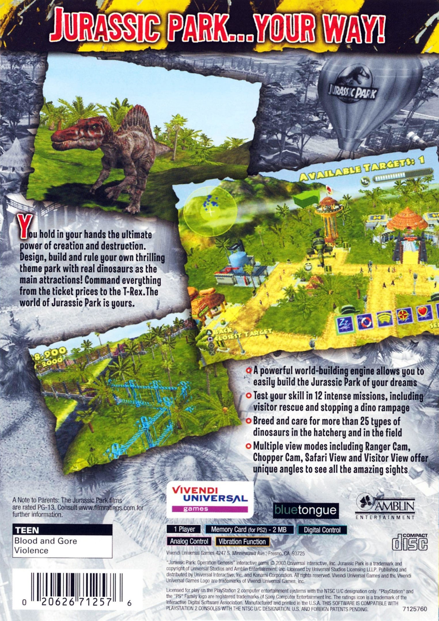 Jurassic Park: Operation Genesis