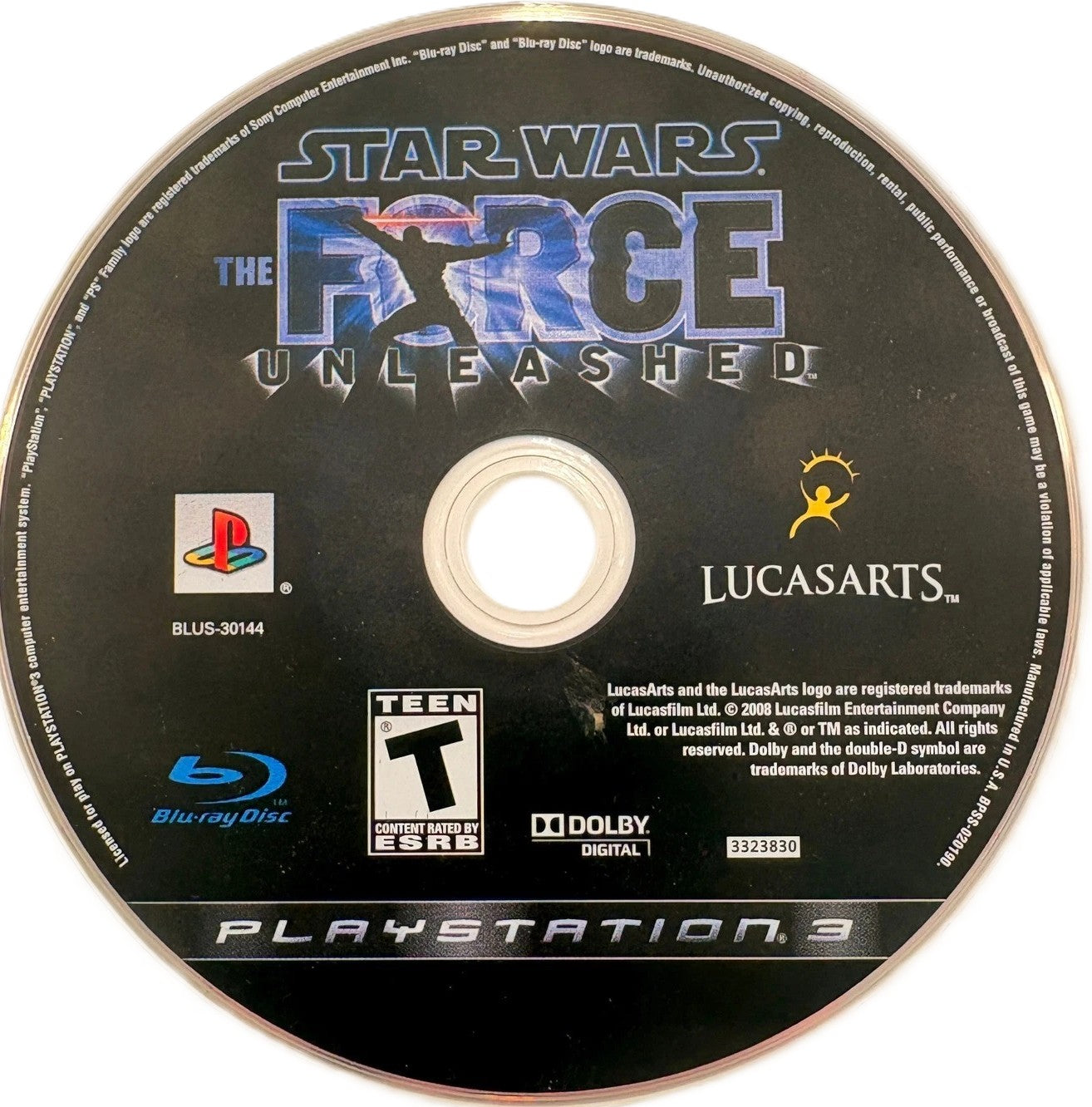Star Wars: The Force Unleashed PS3 - Video Game - Used - CaveGamers - Image 3