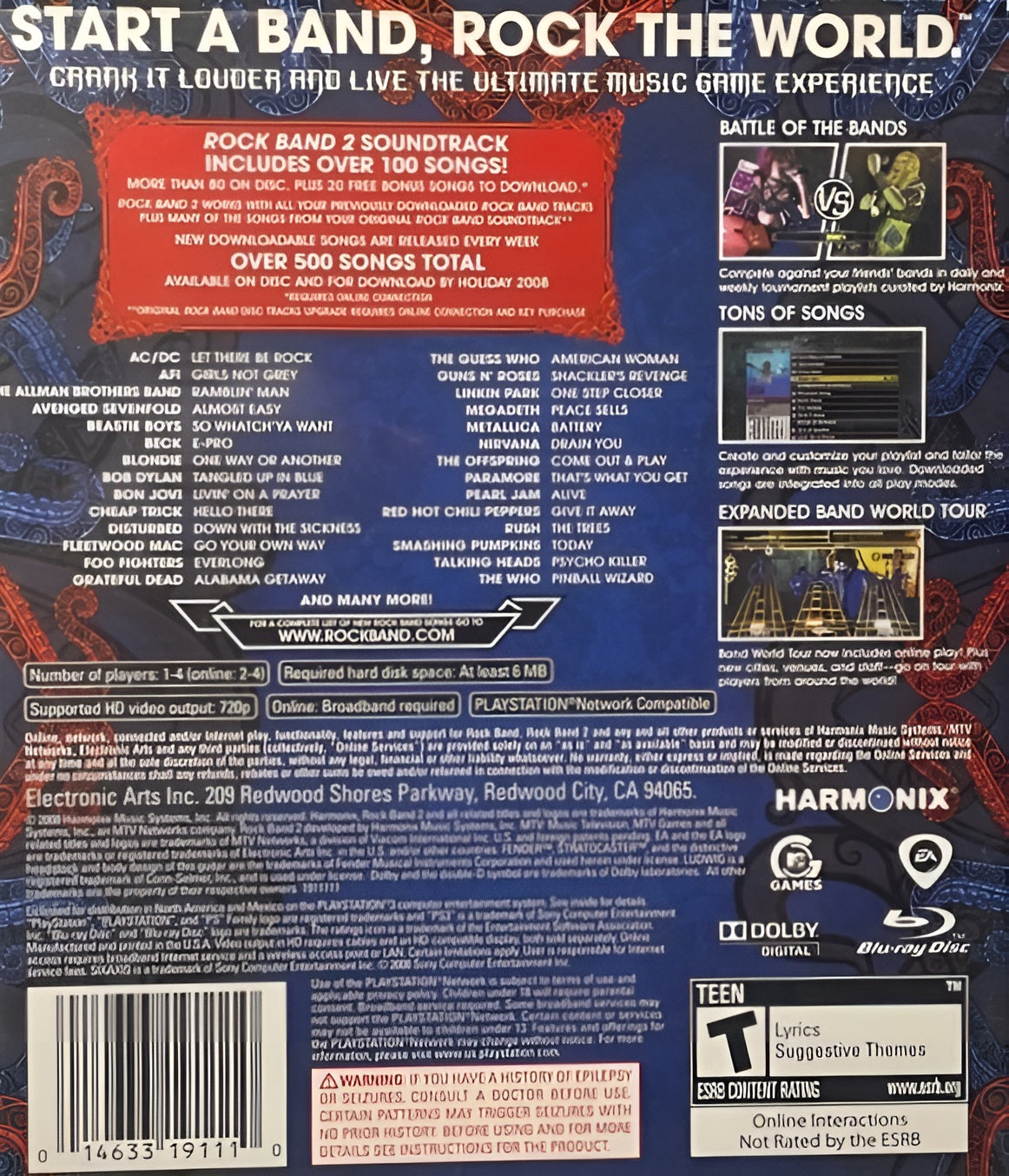 Rock Band 2 PS3 - Video Game - Used - CaveGamers - Image 2
