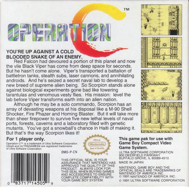 Operation C Game Boy - Video Game - Used - CaveGamers - Image 2