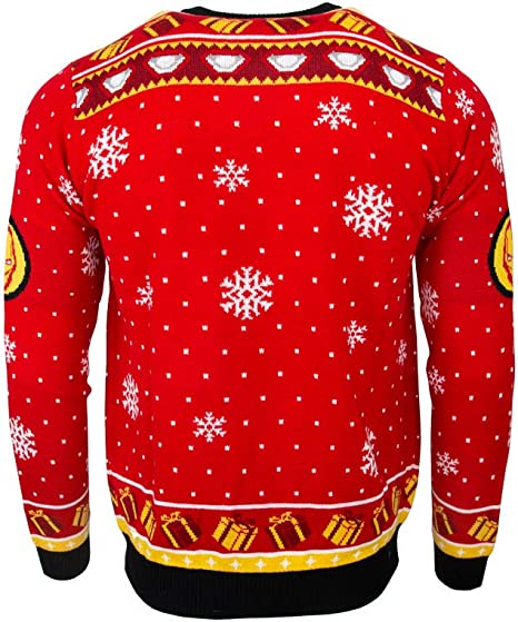 Marvel Iron Man Stark Tower Jumper / Ugly Christmas Sweater - Small - Apparel - New - CaveGamers - Image 2