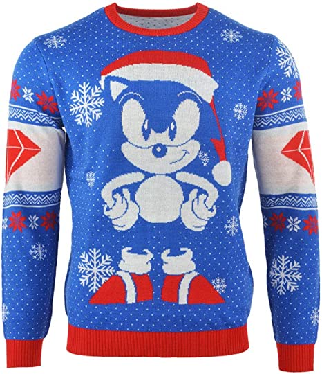 Sonic the Hedgehog Gem Jumper / Ugly Christmas Sweater - XS - Apparel - New - CaveGamers