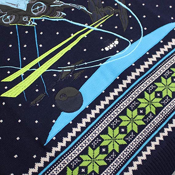 Star Wars X-Wing Battle of Yavin Jumper / Ugly Christmas Sweater - XS - Apparel - New - CaveGamers - Image 4